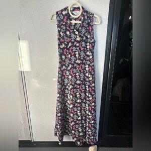 Jody California Floral Sleeveless Maxi Dress